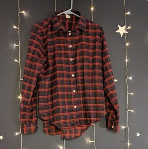 Black and red button down flannel